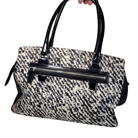 Coach Legacy print Haley satchel black leather - Picture 2 of 12